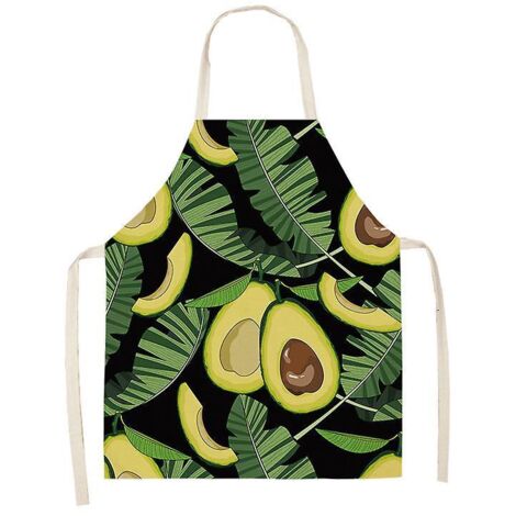tablier D'avocat, Tablier Motif Entrelac D'avocat Et De Feuilles, Tablier Col Rglable Pour Hommes Et Femmes, Adapt Au Tablier De Chef De Cuisine (1/5)