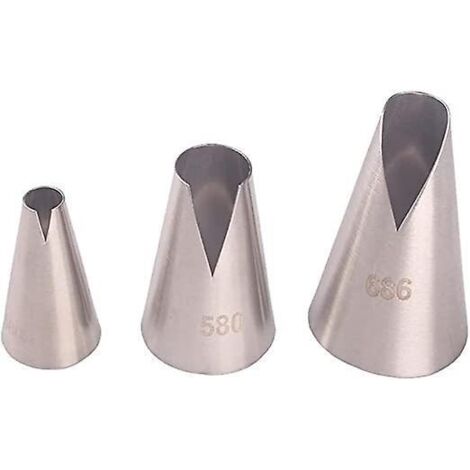 3pcs Douille St Honore Inox, Douille Saint Honor (1/5)