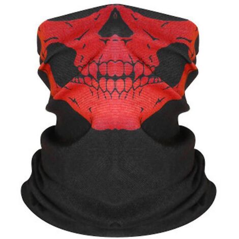 masque De Tte De Mort Crne Squelette Masque Moto Bandana Charpe Tour De Cou Bandeau Pour Homme Et Femme Ski Cyclisme Escalade (1/5)