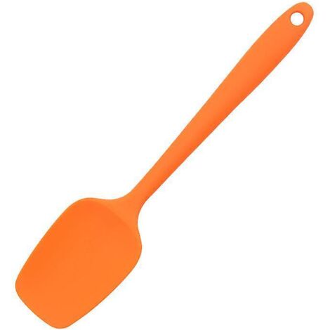 21cm, Orange Spatule Cuillre En Silicone: Rsistante La Chaleur En Caoutchouc Sans Soudure Flexible, Cuisson Ustensile De Cuisine Pour Mlanger Re (1/5)