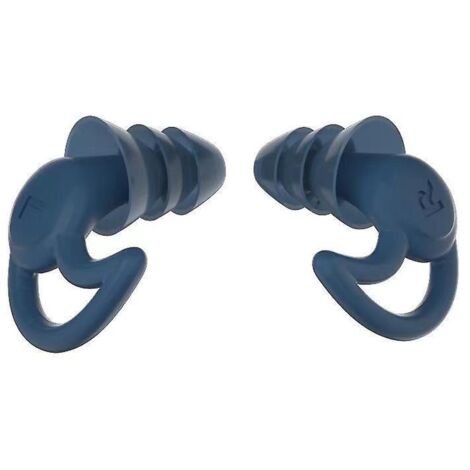 bouchons D'oreille Rutilisables Trois Couches Rduction De Bruit (bleu), Adapts Au Sommeil, Aux Voyages, Au Travail Et La Lecture 1 Paire De Sil (1/5)