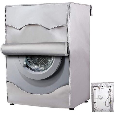 60 X 53 X 85cm,argent Housse De Protection Impermable Pour Machine Laver La Maison - Protection Contre Le Soleil - Pour Sche-linge Chargement F (1/5)