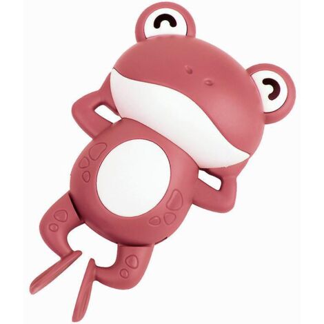 (pink) Swimming Frog Toy Floating Bathtub Kids Bath Toys (1/5)