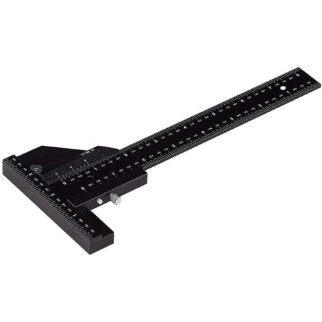 jauge De Profondeur Coulissante En Alliage D'aluminium T Rgle Carre Scriber Bois Outils De Mesure (1/5)
