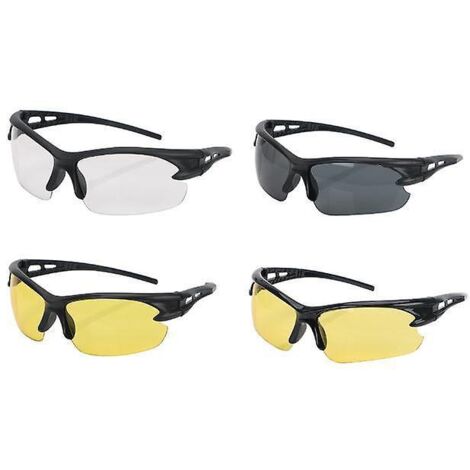 lunettes De Scurit De Tir Antibue Verres Transparents Lot De 4 (1/5)