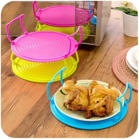 plateau Rond Cuiseur Vapeur Rack Double Couche Vapeur Rack Support De Plateau De Cuisson En Plastique Multifonctionnel Plateau Rack Plateau Pour M (1/5)