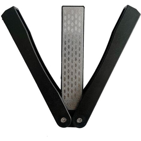 pierre Aiguiser Diamant Double Face, 2 Pcs Aiguiseur De Couteaux En Plein Air, Pierre D'afftage Double Face Pliante Pour Cuisine, Jardin, Outils (1/5)