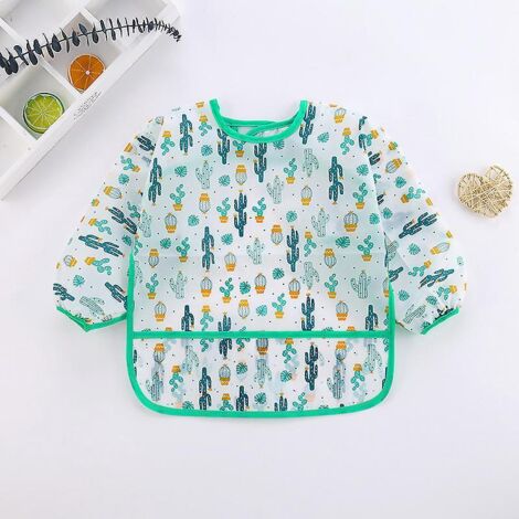 tablier D'alimentation Pour Enfants Manches Longues 1pcs Waterproof Top Painting Multicolour 2-5 Years (1/5)