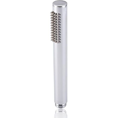pommeau De Douche Douchette Main En Laiton Pommeau Douche Anti Calcaire Haute Pression Style L Argent, Finition Chrome (1/5)