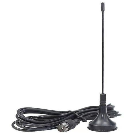 antenne Tv Intrieur Tnt Hd - August Dta180 - Puissante, Petite, Mini, Discrte, Portable, Base Magntique, Rception Optimale De La Tlvision France B (1/4)