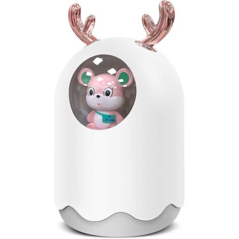 humidificateur D'air, Mini Diffuseur Dhuiles Essentielles Humidificateur  Brume, Portable Silencieux Humidificateur Dair Avec Fonction Veilleuse C (1/5)