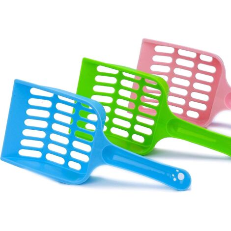 3 Pices-pelle Litire Pour Chat Pelle Sable En Plastique Pour Animaux De Compagnie Chien Pooper Scoope (1/5)