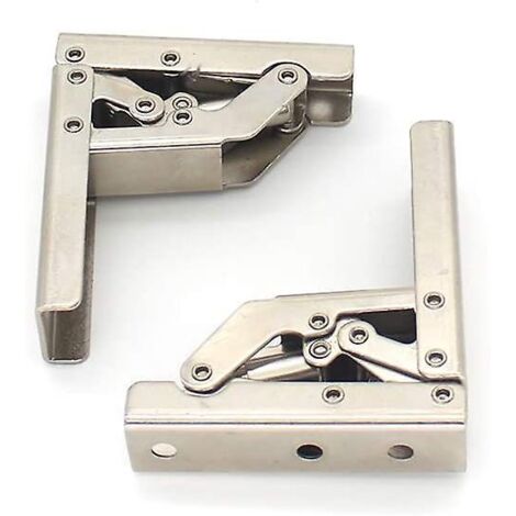 2 Paquets De Support D'affichage Pliable De Support D'angle De 90 Degrs Porte Pliable Avec Vis D'installation, Support Cach De Charnire D'tagre, A (1/5)
