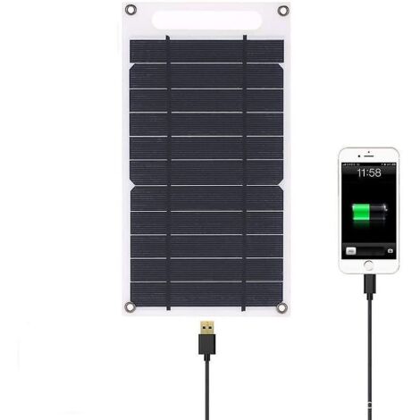 1 Chargeur Solaire De 10 Watts Chargement De Tlphone Portable Avec Des Panneaux Solaires Ultra-lger Et Tanche Sortie Usb (1/5)