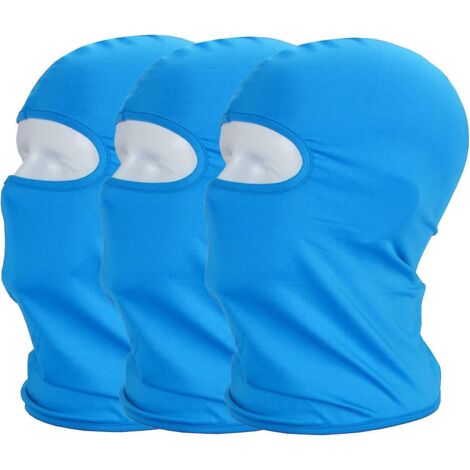 3-pack Protection Uv Cagoule De Cyclisme Masque Lger Mince En Lycra Tissu Coupe-vent Respirant Sports D'extrieur Masque Complet (1/3)