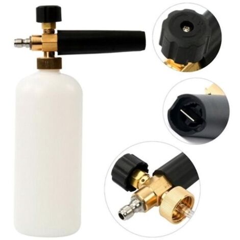 lance Mousse Pour Lavage De Voiture Avec Buse De Pulvrisation Rglable, Flacon Distributeur De Savon De 1 L Et Adaptateur De Filetage Mle With M22 (1/5)