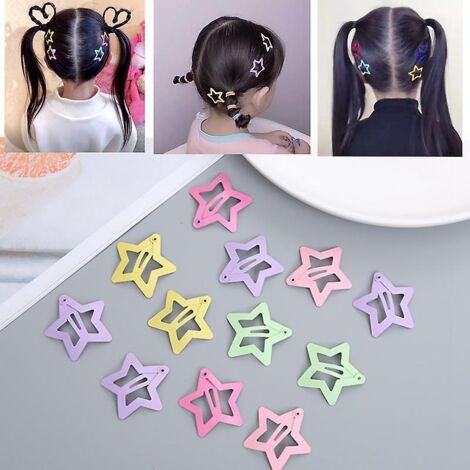 12st Toiles Barrettes Cheveux Barrettes Cheveux Pingles Cheveux Bijoux Cheveux Pour Bbs Filles Enfants Enfants Enfants Teens (1/5)