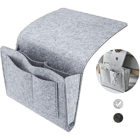 sac Suspendu De Rangement De Chevet En Feutre (gris Clair), Sac De Rangement De Chevet, Sac De Rangement De Chevet, Salle D'organisateur De Chevet (1/5)
