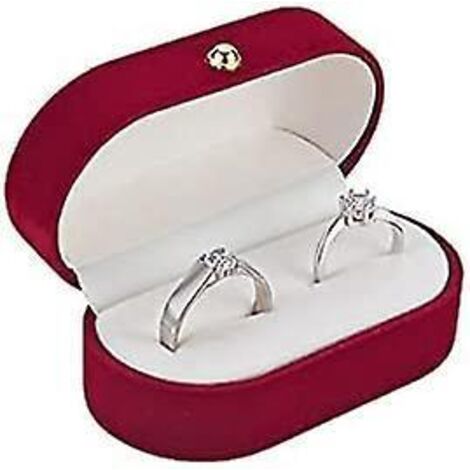 bote De Prsentation De Bague De Mariage (rouge) 7,5 4 3,5 Cm Coffret Cadeau De Bijoux De Stockage Proposition De Mariage Emballage Classique E (1/5)
