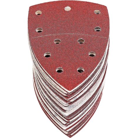 60 Pcs-feuilles Abrasives Triangles Papier Poncage Ponceuse Mouse Delta 105 X152 Mm Grain P40/60/80/120/180/240 Bosch Black+decker (1/5)