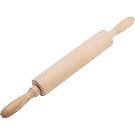 rouleau Ptisserie Rouleau Ptisserie En Bois Rotatif (39 6cm) Professionnel Petit Rouleau Pte En Bois Diy Cuisson Biscuit Outil Main Pizza Ta (1/5)