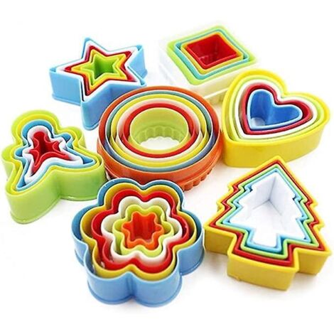 ensemble De Modlisation De Machine Dcouper Les Biscuits (35 Ensembles/7 Formes, Couleurs Alatoires), Moule Dcouper Les Lgumes Pour Gteaux Aux Bi (1/5)