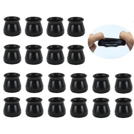 protection Pied De Chaise 20pcs Silicone Chaise Casquettes Pieds Avec Coussinets En Feutre,silicone Transparent Rond/carr Protege Pied De Chaise P (1/5)