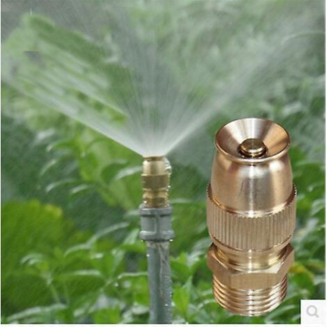2 Pcs En Laiton Buse De Pulvrisation Jardin Arroseurs 1/2 "(dn15) Pulvrisation Buse D'atomisation Tuyau D'eau Raccord Raccord Pour Jardinage Agric (1/5)