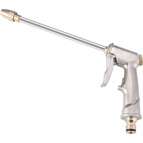 pistolet D'arrosage Haute Pression Mtal Voiture Laveuse Jet D'eau A Haute Pression Pistolet D'eau Haute Pression Rglable Lance De Pulvrisation Po (1/5)