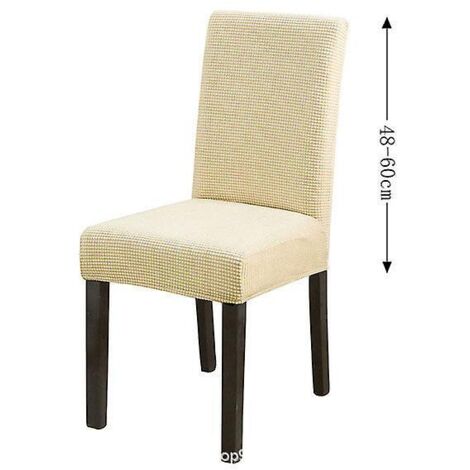 housses De Chaise 4pices(crmejaune), Couverture De Chaise De Salle Manger Extensible Protection De Chaise Moderne Lavable Pour La Dcoration Fte B (1/5)