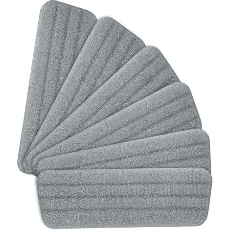 6pcs Mop Grisremplacement Des Tampons,microfibre De Pulvrisation De Balai Pour Les Serpillres Spray (1/5)