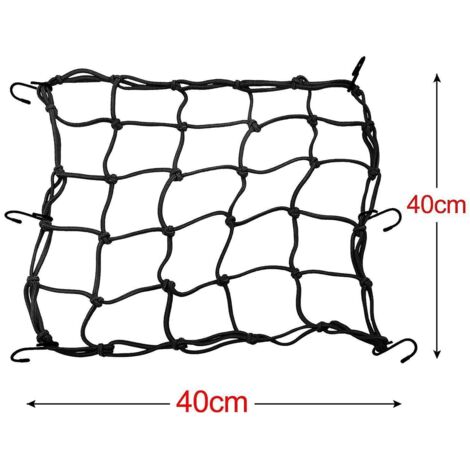 filet Bagages Elastique,2 Pcs Tendeurs Elastique Avec Crochets, Accessoires Moto Filet Transport Pour Support Casque Et Porte Bagage, Pour Motos (1/5)