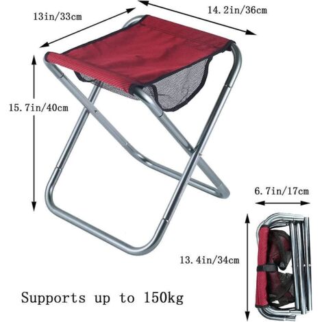 Lot De 2 Tabourets Pliants Portables Pour La Randonnée, La Pêche, Le Sac à Dos, Avec Une Capacite De Poids Maximale 210kilogrammes Rouge Et Noir 97228166 Lot De 2 Tabourets Pliants Portables Pour La Randonnée, La Pêche, Le Sac à Dos, Avec Une Capacite De Poids Maximale 210kilogrammes Rouge Et Noir 97228166