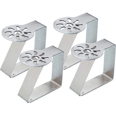 kitchen Craft Lot De 4 Pinces Nappe En Acier Inoxydable Motif Soleil (1/3)