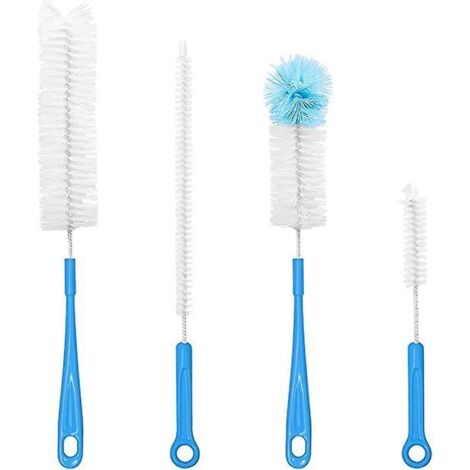 brosse De Nettoyage De Bouteille,4 Pcs Nylon Tube Brosses Pour Bouteille En Verre Bb Biberon Bouilloire Clavier,tuyau Brosses De Nettoyage (1/5)