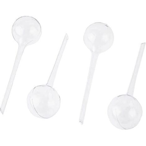 lot De 4 Balles Systme D'arrosage Double Semaines, Escamotable, Plantes En Plastique Transparent Pvc, 8 Cm (1/5)