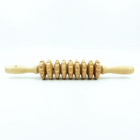 anti Cellulite Masseur Rouleau De Massage Appareil Maderothrapie Bois 40 Cm (1/5)
