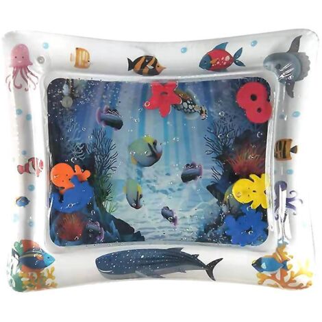 tapis D'eau De Bb, Tummy Time Tapis Gonflable Et Sensoriel Pour Bb,60 X 50 Cm Tapis Eau Gonfl Enfant, Jouet Bebe Tapis Eau Pour Bbs Et Tout-petits (1/5)