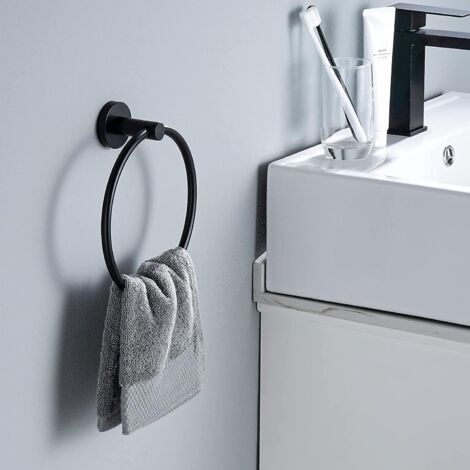 1 Anneau Porte-serviettes De Salle De Bain - Acier Inoxydable Sus304, Porte-serviettes Mural Adhsif, Porte-serviettes Pour Organisateur De Salle D (1/5)