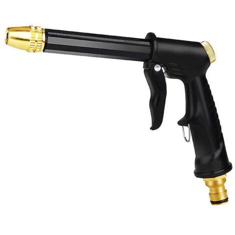 buse De Tuyau D'arrosage Haute Pression - Robuste Rotatif Pistolet Eau Buse En Laiton - Dbit D'eau Rglable Pour Jardinage, Lavage De Voiture, Net (1/5)