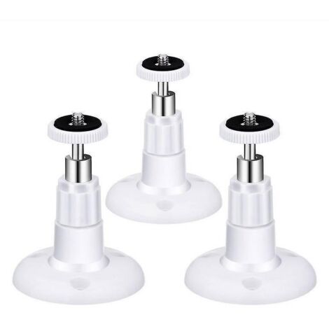 (paquet De 4) Fixation Murale Camra De Scurit Intrieure/extrieure, Support De Plafond Rglable Pour Support Arlo, Arlo Pro Et Autres Modles Compati (1/5)