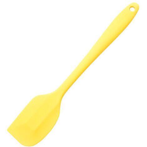 spatules Silicone (jaune), Demi Spatule, Spatule Ptisserie, Rsistant La Chaleur De Anti-adh, Ne Raye Pas Les Casseroles, Pour Ptisserie Et Cuisi (1/3)