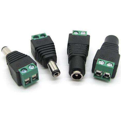4 Paire De Cbles D'enceintes Vers Connecteur Rca Mle Femellejack Plug (1/5)