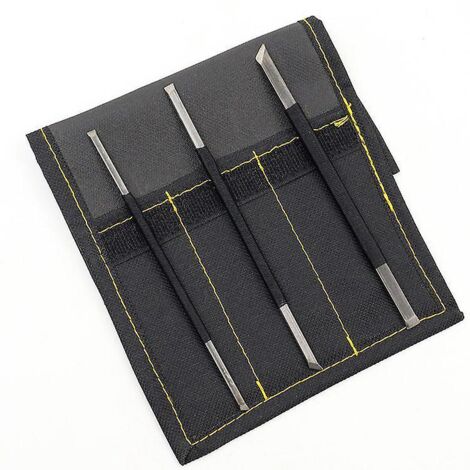3pcs Outil De Sculpture Sur Pierre Ligne Noire En Acier Au Carbone Haute Ensemble De L'outil De Gravure (1/5)