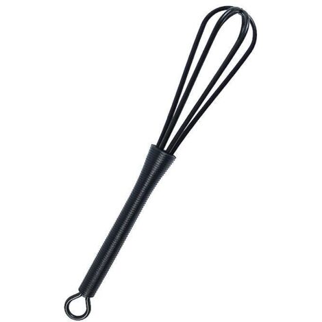 1 Pice Fouet Noir En Plastique Fouet De Coiffure Fouet En Plastique Fouet De Teinture Pour Cheveux Mlangeur De Ballons De Cuisine Outil De Shaker (1/5)