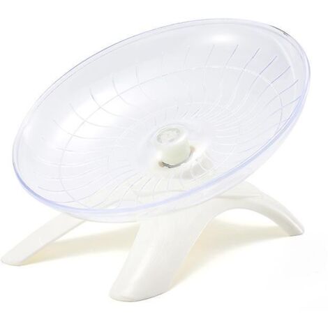 disque D'exercice Pour Hamsters Et Souris, 18 Cm - Particulirement Lger Et Silencieux Mais Base Solide Blanc (1/5)