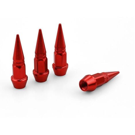 8pcs Capuchons De Tige De Bouchon Valve Velo En Aluminium, Trs Rsistants Capuchons Pneu Anti-poussire Tanches L'air Couvercle De Valve Pour Voitu (1/5)