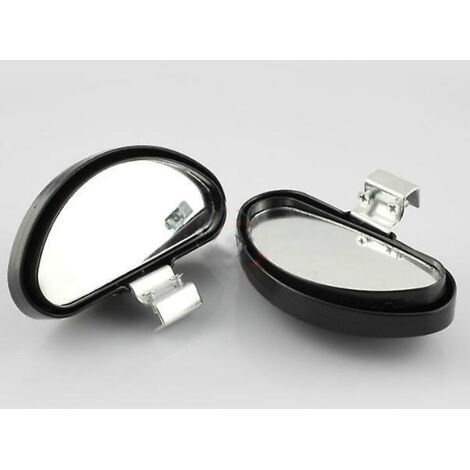 2pcs Noir Rtroviseur D'angle Mort,miroir D'angle Mort Pour Voiture,2pcs Grand Angle Rglables Pour Voiture Camionnette Remorquage (1/5)