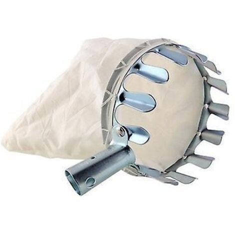 cueilleur De Fruits En Acier Avec Sac En Lin Pour Rcolte En Hauteur, Idale Pour Les Pommes Et Les Poires (1/4)