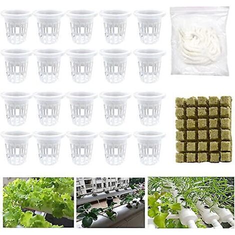 filet Hydroponique En Maille Kit De Rcipients Mailles Fendues Pour Culture De Plantes, Blocs De , Accessoires Pour Panier (1/5)